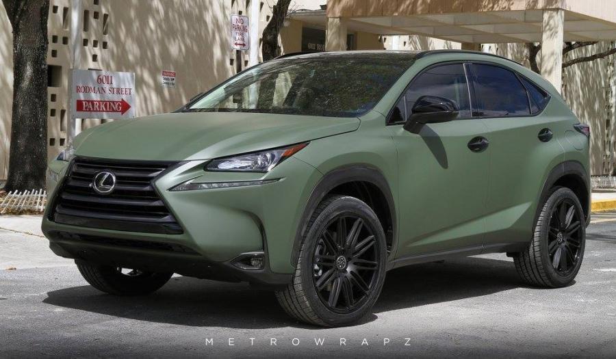 Lexus NX200t Military Matte Green Color Change by MetroWrapz '2017